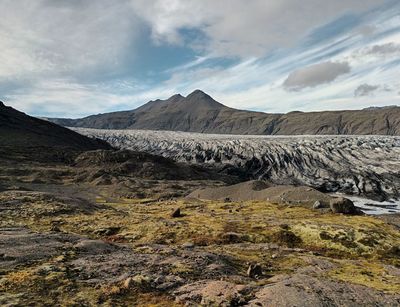 Gletscherzunge des Vatnajökull auf Island (Foto: A. Köhler)