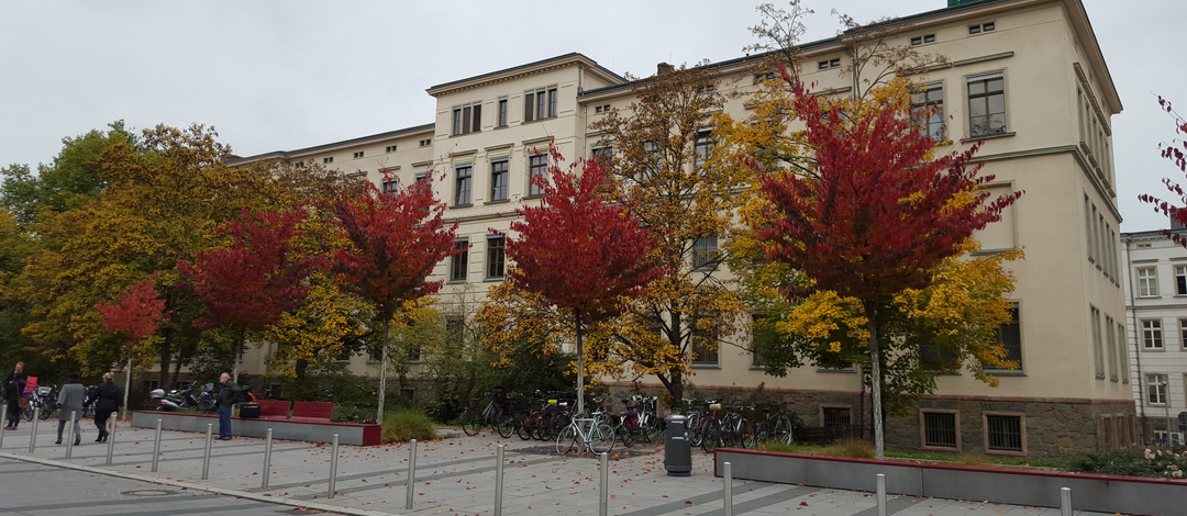 Institute building in the Liebigstrasse. Photo: Institute of Geophysics and Geology