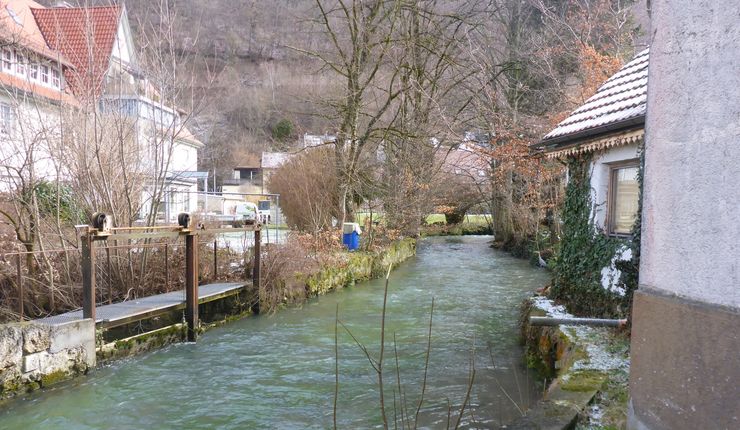 Echaztal: Hornau, man-made millstream. Photo: I. Nießen and L. Werther 